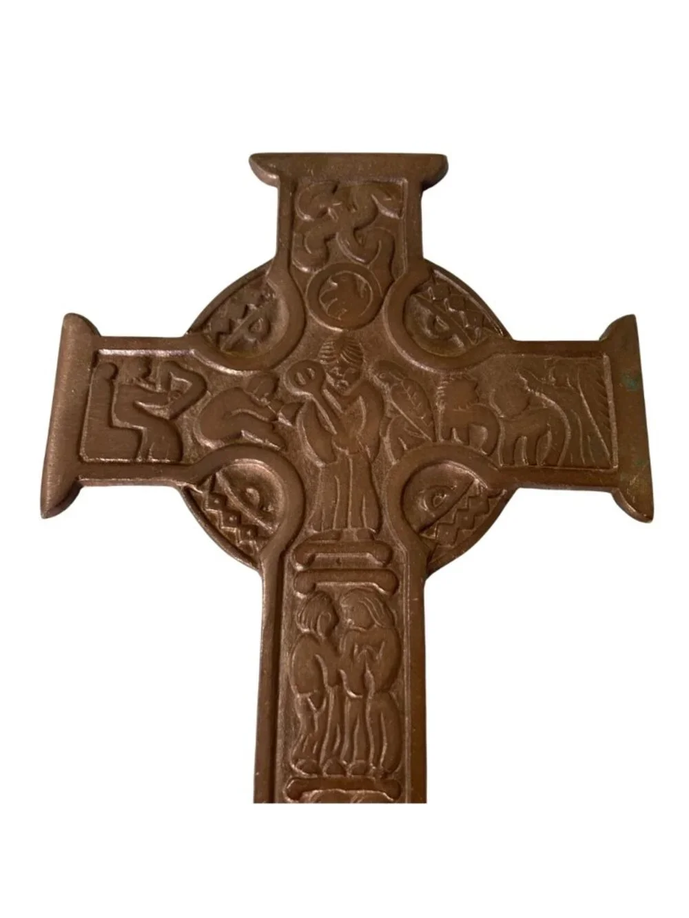 Vintage Metal Celtic Cross Wall Decor Inspired By The Crosses At Gallen Priory